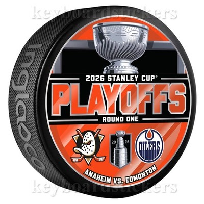2026 NHL Stanley Cup Playoffs RD1 Dueling Puck Anaheim Ducks vs Edmonton Oilers