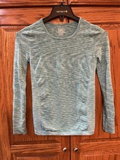 Athleta Girl Teal Green Heather Dream Crazy Big 14 XL Thumbholes
