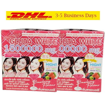 2x Supreme Gluta White 1500000 mg High Glutathione Punch Drink Powder Anti-Aging