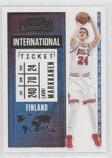 2020-21 Panini Contenders International Ticket Lauri Markkanen #17 0d6g