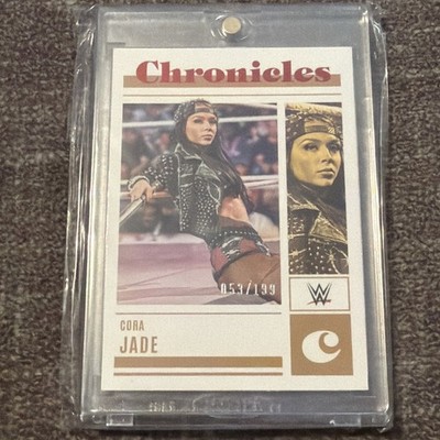 2023 Panini Chronicles WWE Cora Jade #95 Red Foil Parallel /199