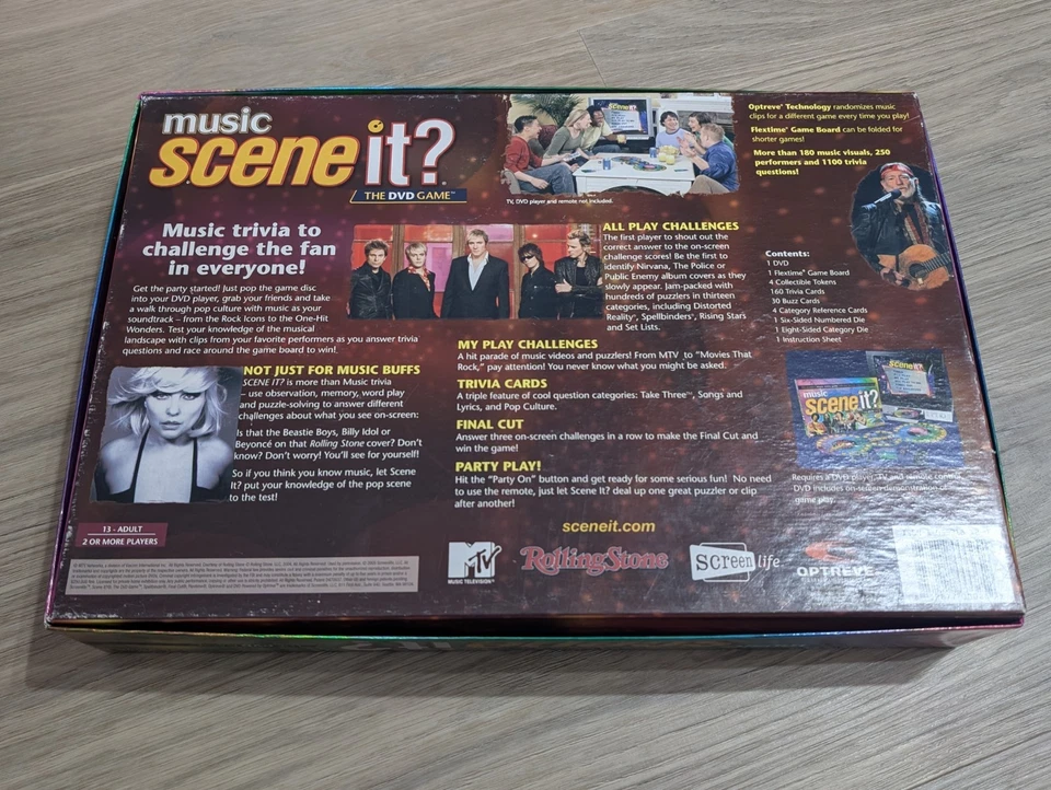 Music Scene It? DVD Game Trivia Songs Video COMPLETE Board - Image 2 of 4