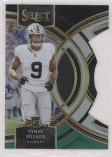 2023 Panini Select Premier Level Black & Green Prizm Die-Cut Tyree Wilson bn5