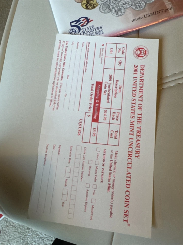 United States Mint 2001 D Denver Uncirculated Coin Set - Image 4 of 4