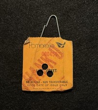 POMERELLE Vintage 1990’s Ski Lift Ticket IDAHO Resort Travel Souvenir