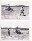 Lot 2 Original Snapshot Photos US Army HELICOPTER CAMP McCOY 1950 WISCONSIN 103