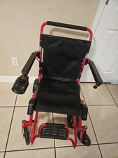HAWK Air Hawk Red Electric Power Wheelchair Joystick Foldable Aluminum Works