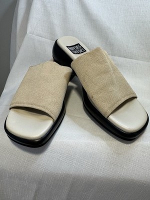 Mootsies Tootsies Women s Ivory Sandals, Slide On.. Size 71:2.