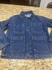 GAP Kids Denim Jacket Size 8 Medium Blue Medium Wash Button Front Cpix