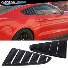 Fits 15-23 Ford Mustang Side Window Louvers Painted Color #HN Guard Metallic 2PC