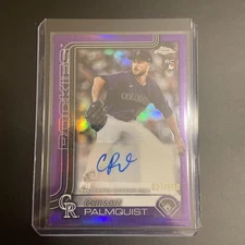 2025 Topps Chrome Update #AC-CP Carson Palmquist TRUE PURPLE Auto /250 Rockies