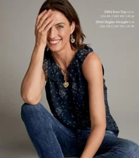 CAbi #3984 Ever Top Sz large NWT  