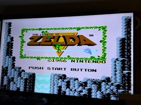 Original NES Console + 2 Zelda Cartridges + 1 Controller and Cables (NEW 72 pin)