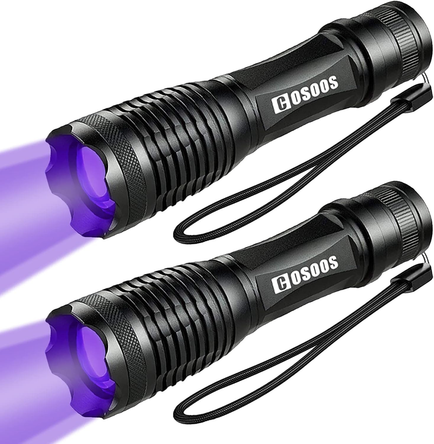 Cs-Uv Flashlight lot de 2 lampes de poche UV pour résine et géocaching