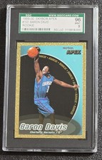A 1999-00 Skybox Apex - Rookie Baron Davis Rookie Card #153 SGC Graded 9 Hornets. rookie card picture