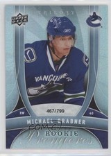 2009-10 Upper Deck Trilogy Rookie Premieres 467/799 Michael Grabner #128 x6g