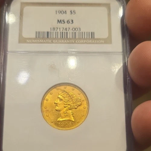 1904-P Liberty Half Eagle — photo from the most recent tracked eBay sale