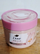 Dove Himalayan Salt  Rose Oil Body Scrub Exfoliates and Deeply Nourishes