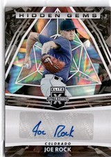 2022 Panini Elite Extra Edition #HG-JR Joe Rock Hidden Gems Signatures Black