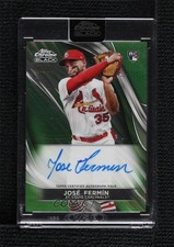 2024 Topps Chrome Black Green Refractor 46/99 Jose Fermin José Fermín Auto 0t1f
