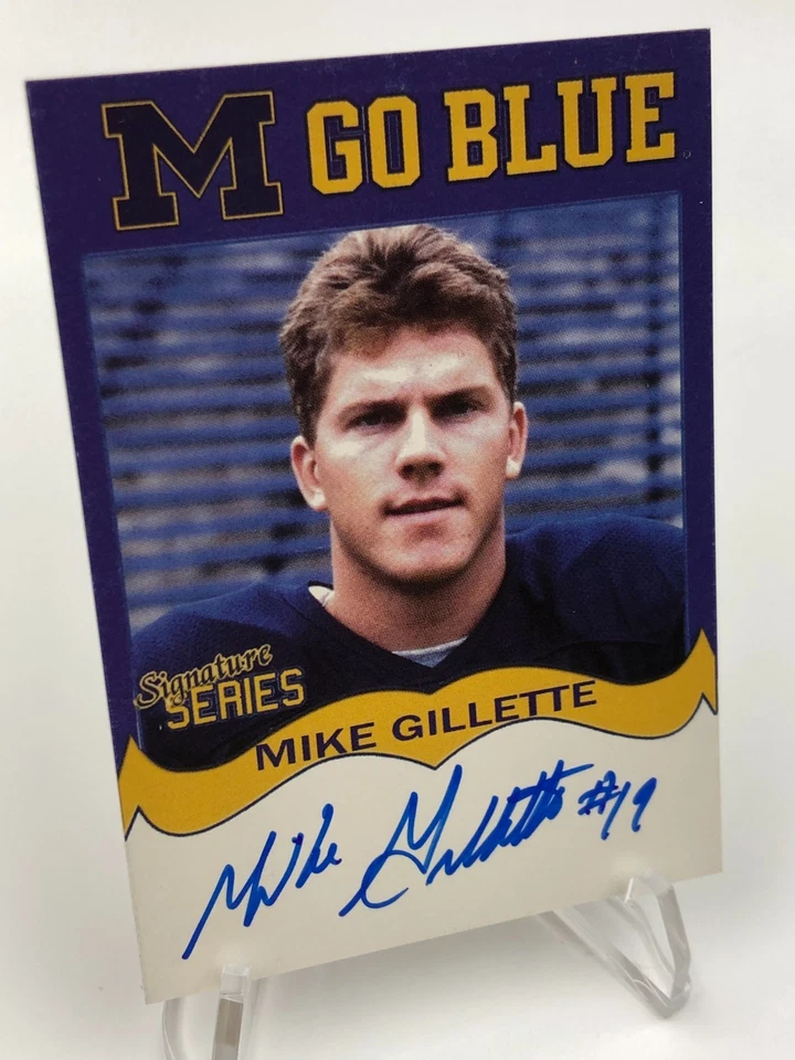 TK Legacy MIKE GILLETTE AUTO Card M GO BLUE Signed MGB136 MICHIGAN WOLVERINES - Image 4 of 4