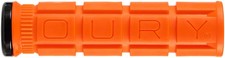 Oury V2 Single-Sided Lock-On Grips 135mm Blaze Orange Soft Rubber Comfort