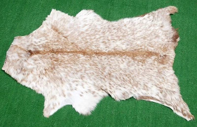 Luxus Ziegenfell Teppich Haar auf Fläche Teppich Größe 30"x20" Tierleder Ziegenfell 3747 - Bild 1 von 3