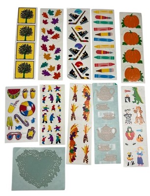 Vintage Lot Of 10 Mrs. Grossman s Stickers 1 Frances Meyer Halloween Sports Fall