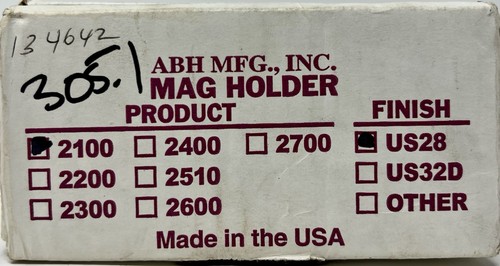 NEW ABH 2100 Electromagnetic Door Holder US28 Satin Aluminum Finish SHIPS FREE!! - Picture 16 of 16