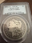 1890 CC TAILBAR VAM-4 TOP-100 Carson City Morgan Silver Dollar $1 PCGS VG08 🔥