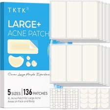 Large Pimple Patches for Face, 68 x 27 mm XL Hydrocolloid Bandages, Big Acne ...