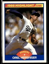 1989 Score #653 Orel Hershiser Baseball Card 1002M