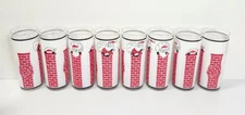 Vtg 8 pc Libbey Santa Stuck in Chimney Glasses 12oz MCM Highball Bar Ware Retro