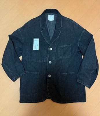 visvim 23AW SS HAMMONS CHORE JKT DMGD Black Size 4 XL Rare Archive