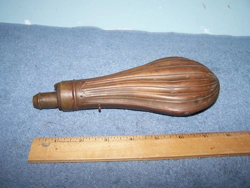 American Flask & Cap Company Powder Flask Civil War Era Nice