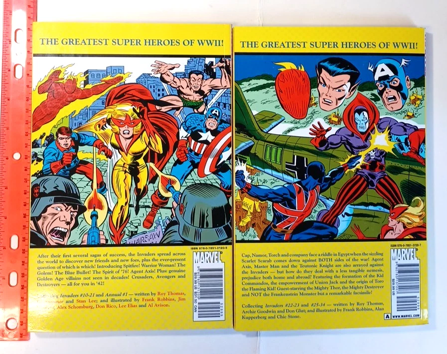 The Invaders Classic TPB Vol 2, 3- MARVEL Lot of 2 - Image 4 of 4