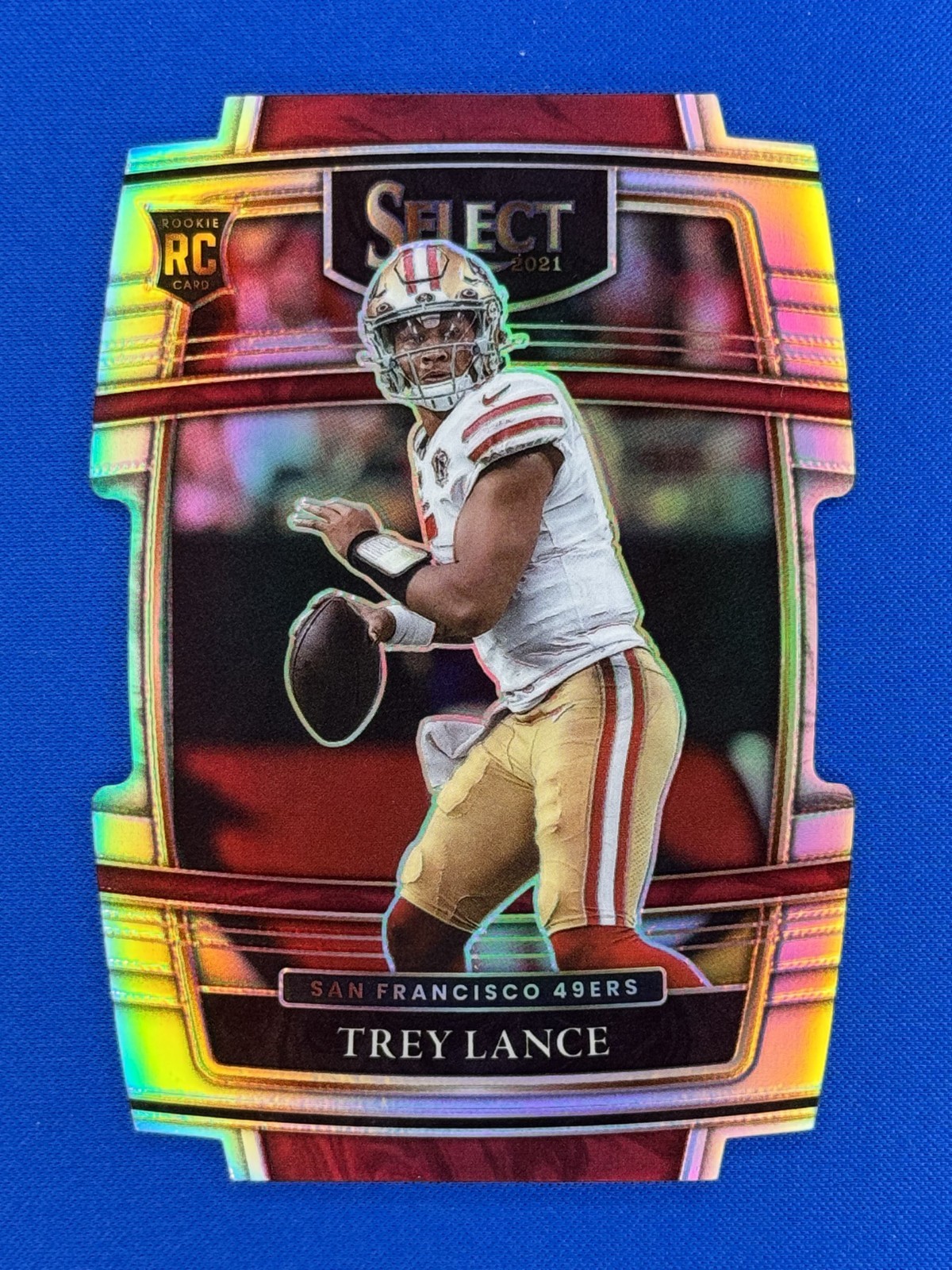 2021 Select #45 Trey Lance Concourse Level Silver Die-cut Prizm Rookie RC 49ers
