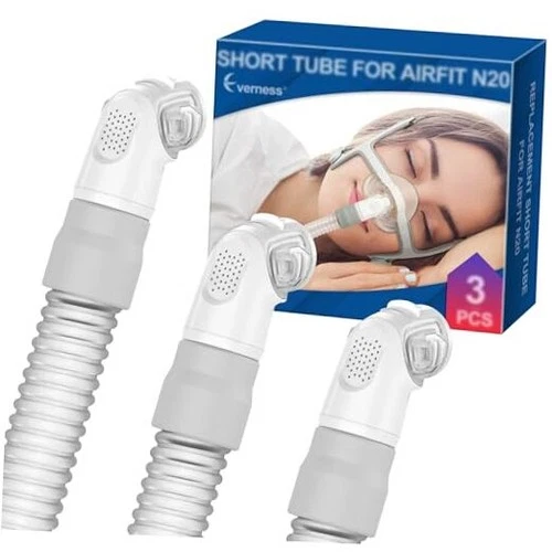 3 Packs Replacement Short Tube for Airfit N20 & Airtouch N20, Features Triple