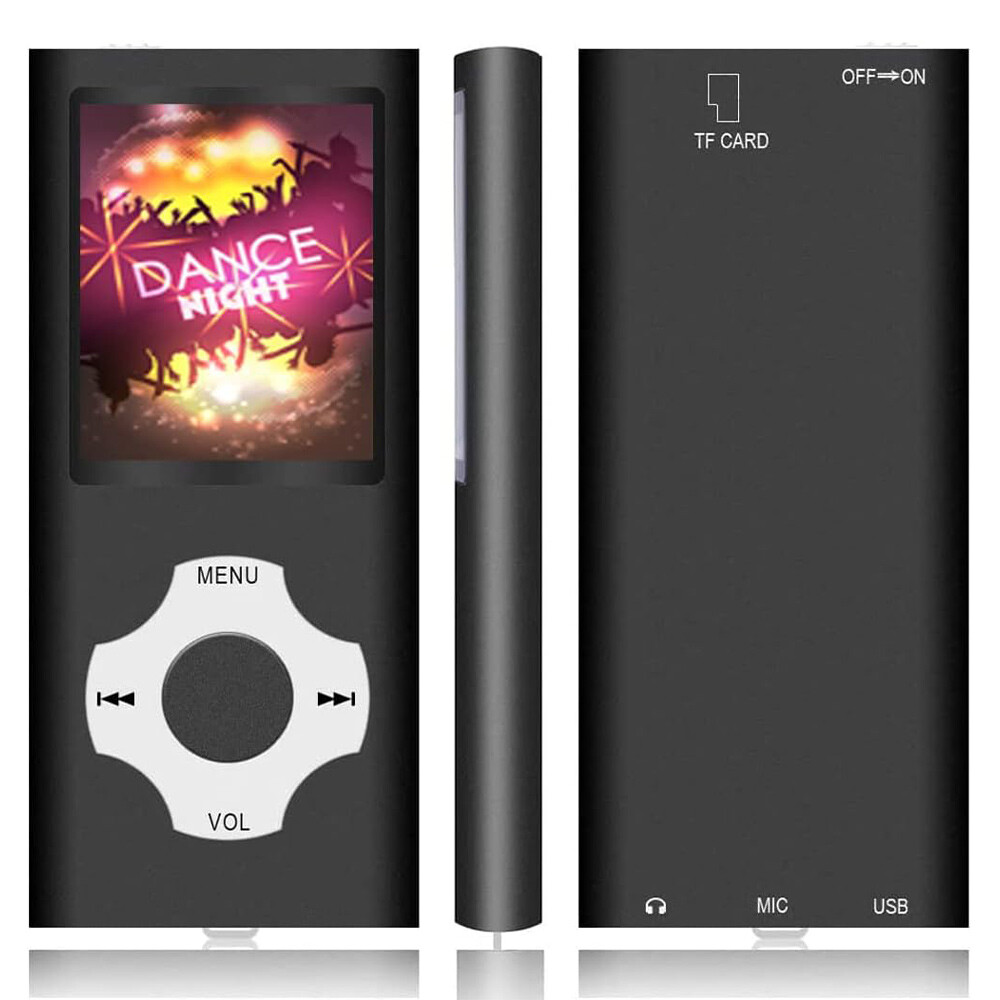 Mini MP3 MP4 Player Portable Supports 32GB 1.8" LCD Music Video Media