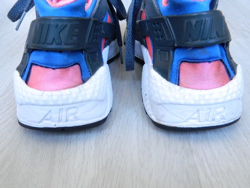 Nike Air Huarache Run Ladies Trainers Grey, Blue & Pink Size 5.5 / 38.5 - Picture 5 of 7