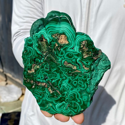 2LB A Pair Natural Green Malachite Crystal Flaky Pattern Ore Specimen Quartz - 第 11/15 張圖片