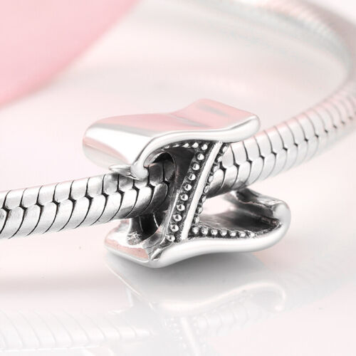 Charms Armband 925 Sterling Silber Alphabet A - Z Buchstaben Anhänger Geschenke. - Bild 10 von 38