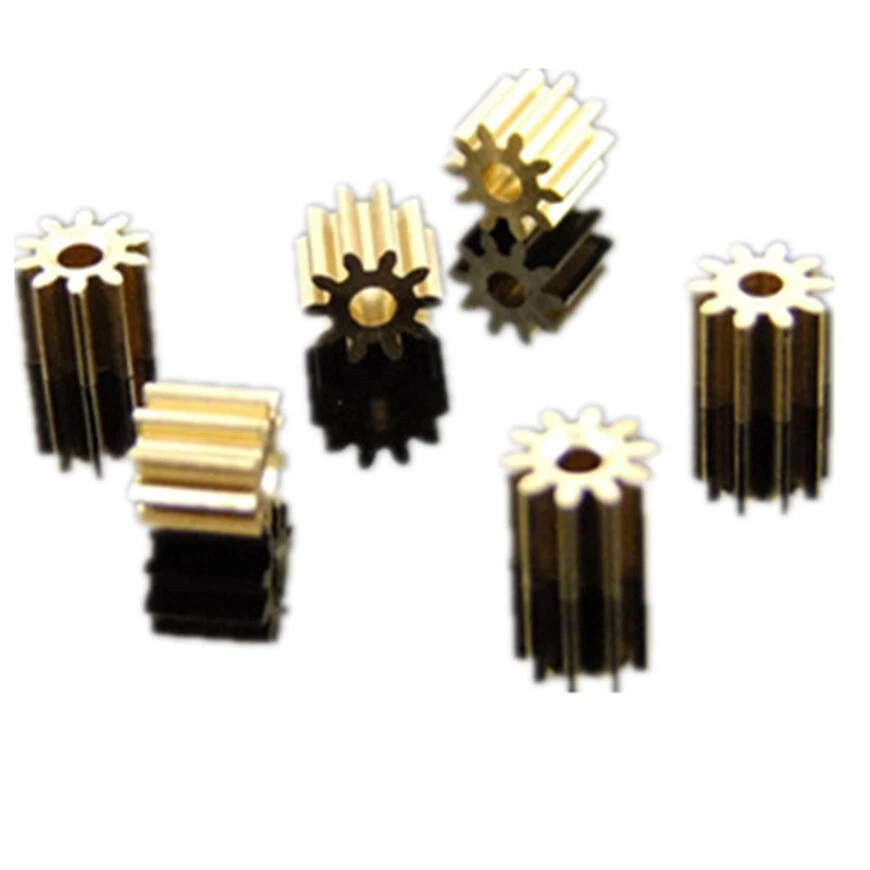 Ritzel Ersatz-Zahnrad Modul 0.5 aus Messing 10T Zähne 2.0mm Bohrung Zahnräder - Bild 3 von 4