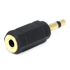 3.5mm TRS Stereo Female to 1/8" TS Mono Male Audio Adapter Headphone Connector