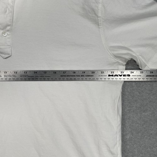Left Coast Tee Poloshirt Herren XL weiß leichte Pima Baumwolle Golf Strand - Bild 6 von 9