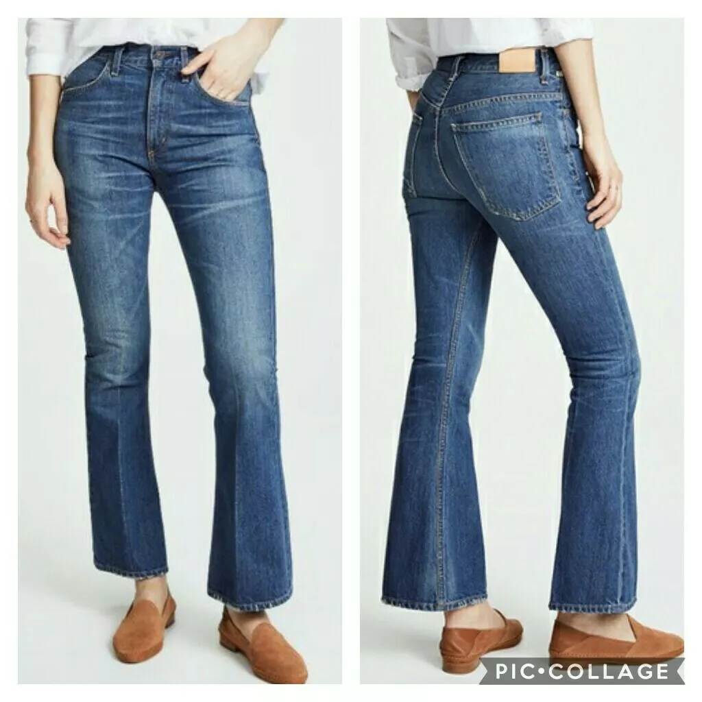 Citizens of Humanity Premium Vintage Kaya Mid Rise Kick Flare Olympia Jeans 27