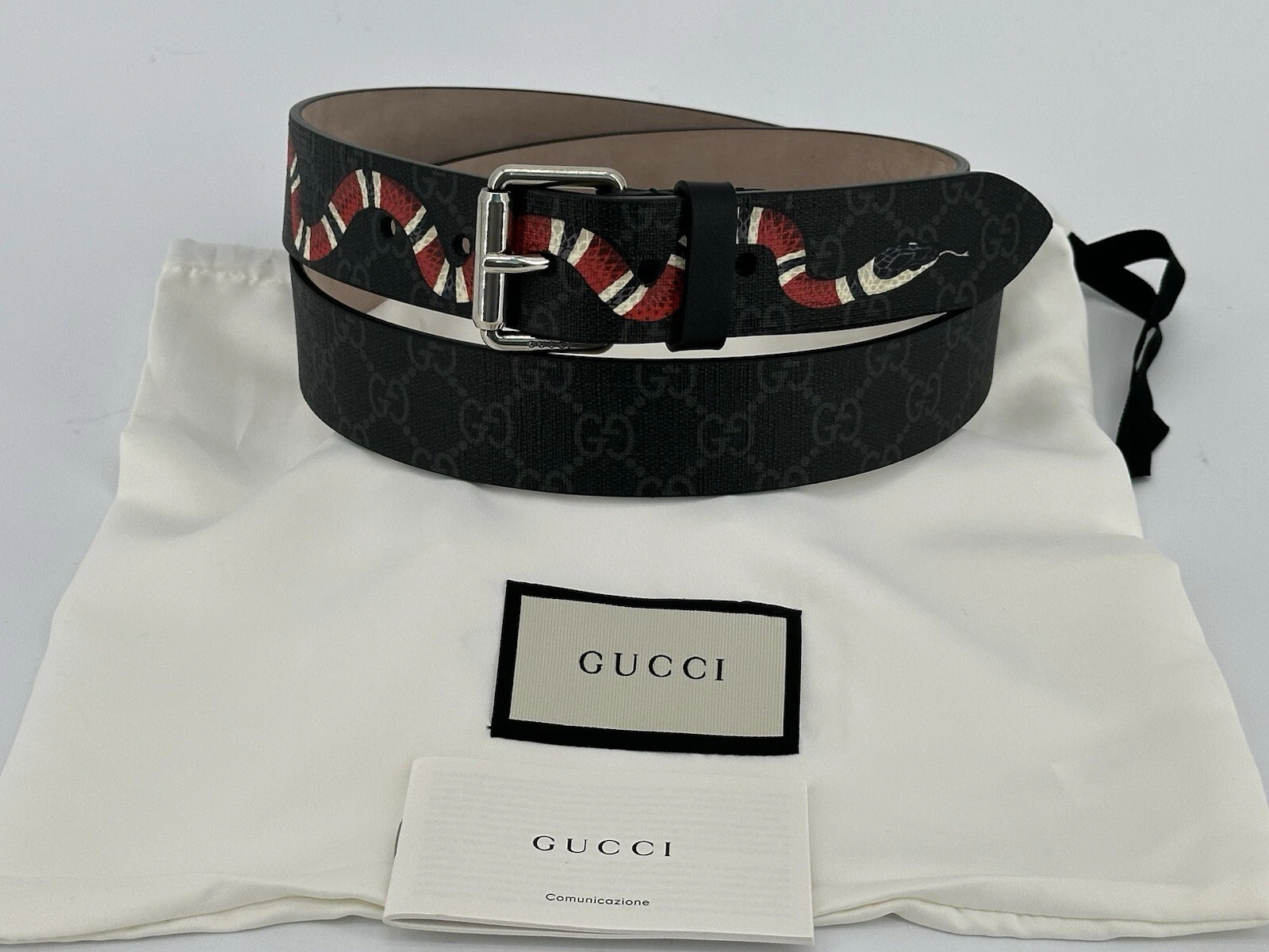Ceinture femme neuve luxe originale GUCCI  434520   T   75 cm / serpent   1087