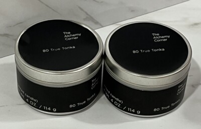 2 The Alchemy Corner 80 True Tonka Scented Candle 4oz