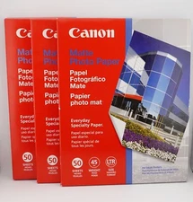 Canon 7981A004 Photo Paper Plus, Matte, 8-1/2 x 11 (Pack of 50 Sheets) 3 Packs