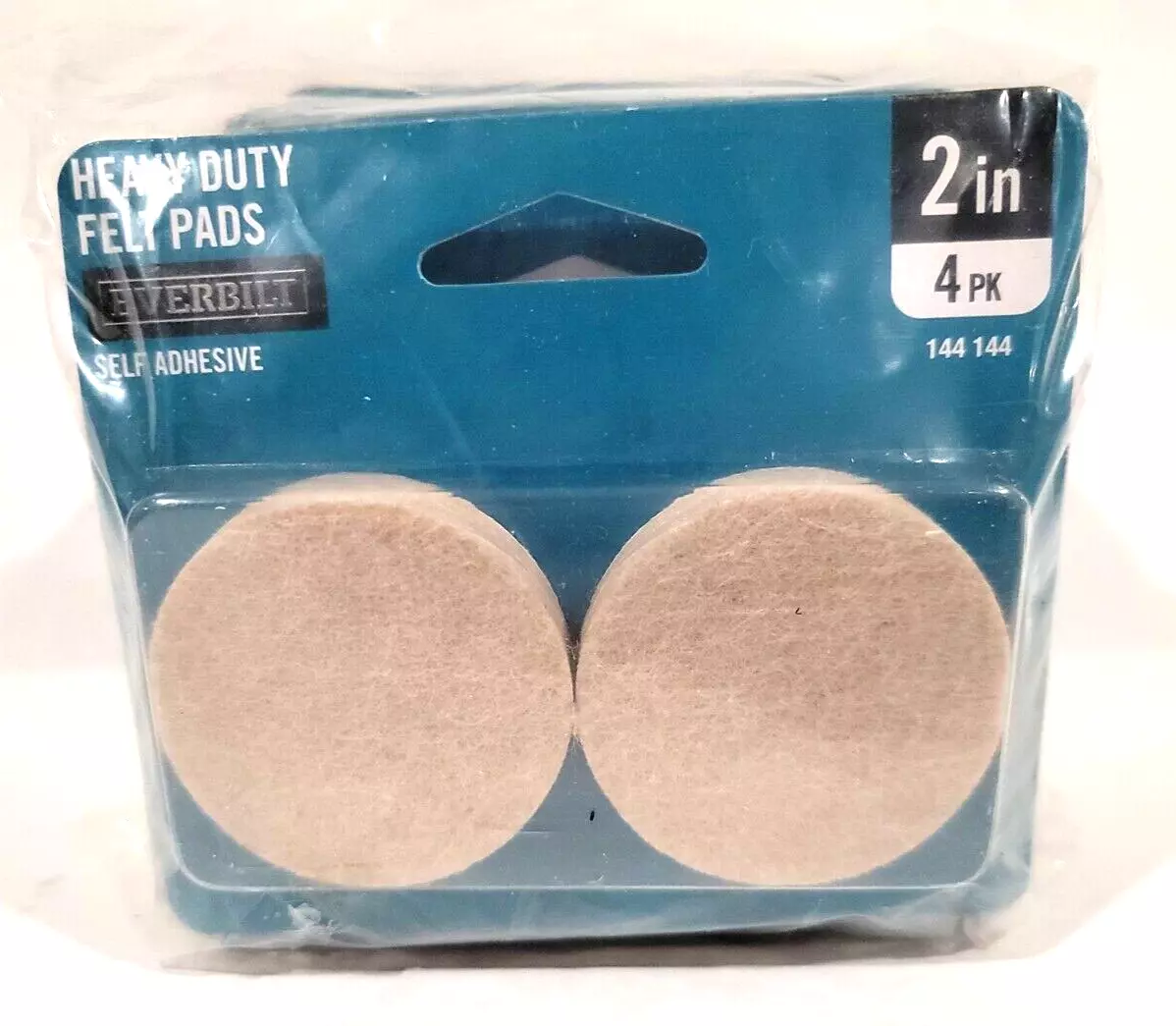 6 EACH Everbilt Heavy Duty Felt Pads Self Adhesive Beige 2 inch
